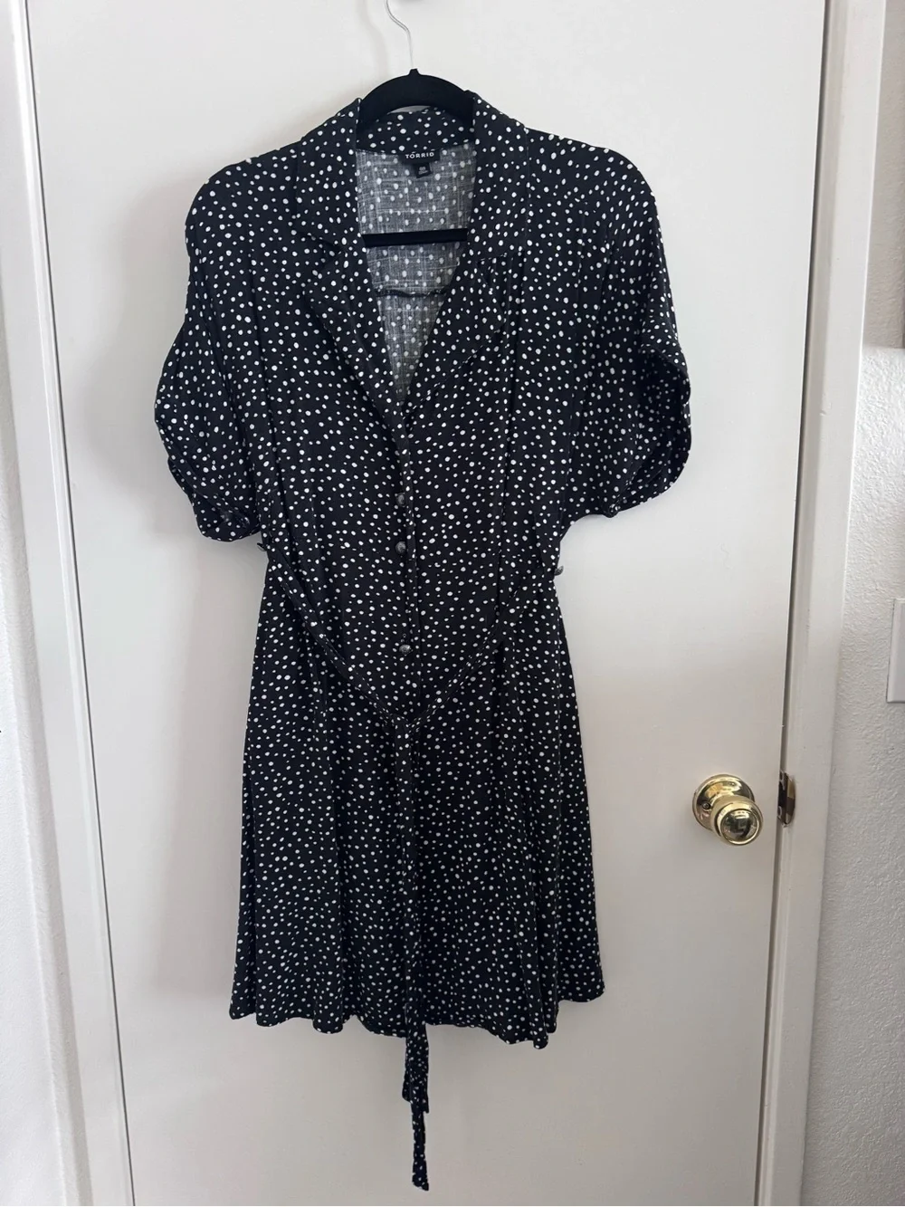 Torrid Rayon Slub Button-Front Collared Dress | 00X